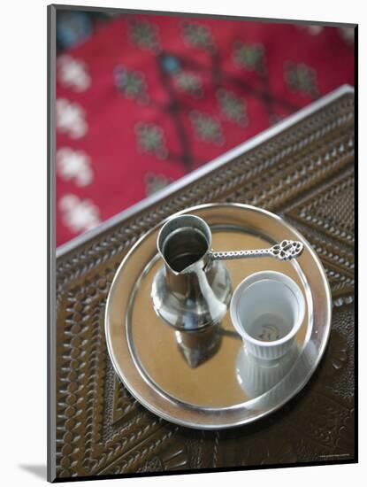 Traditional Coffee Service, Turkish House, Mostar, Bosnia and Herzegovina-Walter Bibikow-Mounted Photographic Print