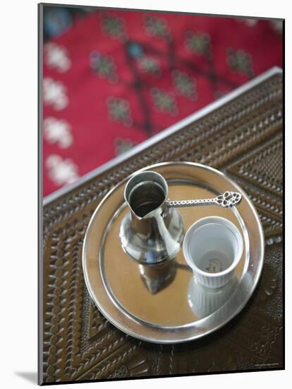 Traditional Coffee Service, Turkish House, Mostar, Bosnia and Herzegovina-Walter Bibikow-Mounted Photographic Print