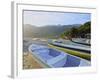 Traditional colourful boats on the beach in Bonete, Ilhabela Island, State of Sao Paulo, Brazil, So-Karol Kozlowski-Framed Photographic Print