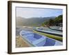 Traditional colourful boats on the beach in Bonete, Ilhabela Island, State of Sao Paulo, Brazil, So-Karol Kozlowski-Framed Photographic Print