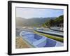 Traditional colourful boats on the beach in Bonete, Ilhabela Island, State of Sao Paulo, Brazil, So-Karol Kozlowski-Framed Photographic Print