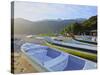 Traditional colourful boats on the beach in Bonete, Ilhabela Island, State of Sao Paulo, Brazil, So-Karol Kozlowski-Stretched Canvas