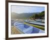 Traditional colourful boats on the beach in Bonete, Ilhabela Island, State of Sao Paulo, Brazil, So-Karol Kozlowski-Framed Photographic Print