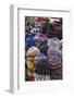 Traditional Colourful Woollen Hats for Sale in Old Square-Martin Child-Framed Photographic Print