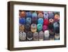 Traditional Colourful Woollen Hats for Sale in Rahba Kedima (Old Square)-Martin Child-Framed Photographic Print