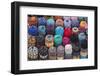 Traditional Colourful Woollen Hats for Sale in Rahba Kedima (Old Square)-Martin Child-Framed Photographic Print
