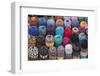 Traditional Colourful Woollen Hats for Sale in Rahba Kedima (Old Square)-Martin Child-Framed Photographic Print