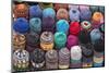Traditional Colourful Woollen Hats for Sale in Rahba Kedima (Old Square)-Martin Child-Mounted Photographic Print