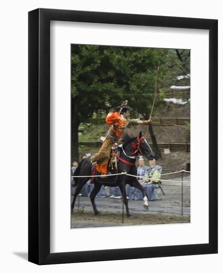Traditional Costume and Horse, Ceremony for Archery Festival, Tokyo, Japan-Christian Kober-Framed Premium Photographic Print