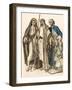 Traditional Costumes: Moroccan Arabs in Traditional Clothes. 19Th Century Colour Engraving.-null-Framed Giclee Print