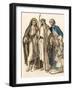 Traditional Costumes: Moroccan Arabs in Traditional Clothes. 19Th Century Colour Engraving.-null-Framed Giclee Print