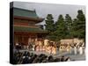 Traditional Costumes of Jidai Festival, Festival of the Ages, Heian Jingu Shrine, Kyoto, Japan-Christian Kober-Stretched Canvas