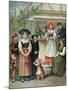 Traditional Costumes of the Strasbourg Region, c. 1870-80-null-Mounted Giclee Print