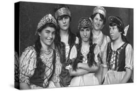 Traditional Costumes Worn by Hungarian Women, Hungary, 1922-null-Stretched Canvas