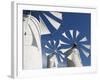 Traditional Cretan Windmills, Ano Kera, Iraklio Province, Crete, Greece-Walter Bibikow-Framed Photographic Print