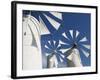 Traditional Cretan Windmills, Ano Kera, Iraklio Province, Crete, Greece-Walter Bibikow-Framed Photographic Print