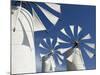 Traditional Cretan Windmills, Ano Kera, Iraklio Province, Crete, Greece-Walter Bibikow-Mounted Photographic Print