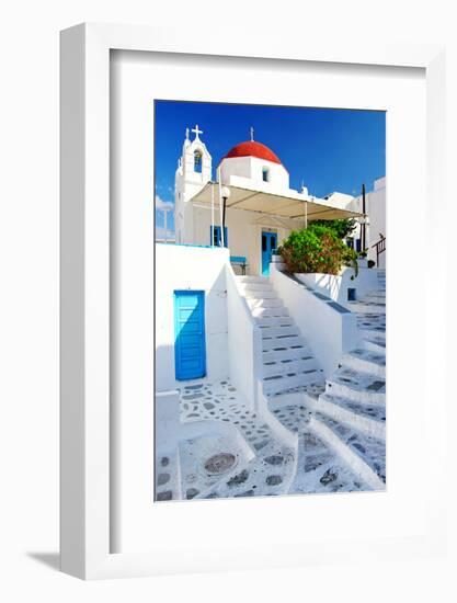 Traditional Cycladic Architecture - Milos Island-Maugli-l-Framed Photographic Print