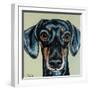 Traditional Dachshund-Carolee Vitaletti-Framed Art Print