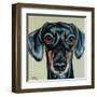 Traditional Dachshund-Carolee Vitaletti-Framed Art Print