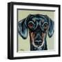 Traditional Dachshund-Carolee Vitaletti-Framed Art Print