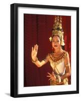 Traditional Dancer and Costumes, Khmer Arts Dance, Siem Reap, Cambodia-Bill Bachmann-Framed Photographic Print