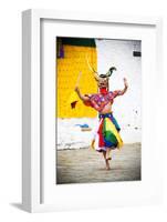 Traditional Dancer at the Paro Festival, Paro, Bhutan, Asia-Jordan Banks-Framed Photographic Print