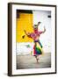 Traditional Dancer at the Paro Festival, Paro, Bhutan, Asia-Jordan Banks-Framed Photographic Print