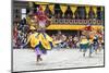 Traditional Dancers at the Paro Festival, Paro, Bhutan, Asia-Jordan Banks-Mounted Premium Photographic Print