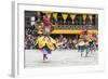 Traditional Dancers at the Paro Festival, Paro, Bhutan, Asia-Jordan Banks-Framed Photographic Print