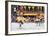 Traditional Dancers at the Paro Festival, Paro, Bhutan, Asia-Jordan Banks-Framed Photographic Print