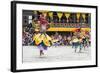 Traditional Dancers at the Paro Festival, Paro, Bhutan, Asia-Jordan Banks-Framed Photographic Print