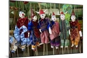 Traditional Dolls for Sale in the Market, Bagan (Pagan), Myanmar (Burma), Asia-Tuul-Mounted Photographic Print