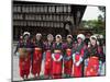 Traditional Dress and Procession for Tea Ceremony, Yasaka Jinja Shrine, Kyoto, Honshu Island, Japan-Christian Kober-Mounted Photographic Print