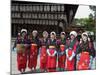 Traditional Dress and Procession for Tea Ceremony, Yasaka Jinja Shrine, Kyoto, Honshu Island, Japan-Christian Kober-Mounted Photographic Print