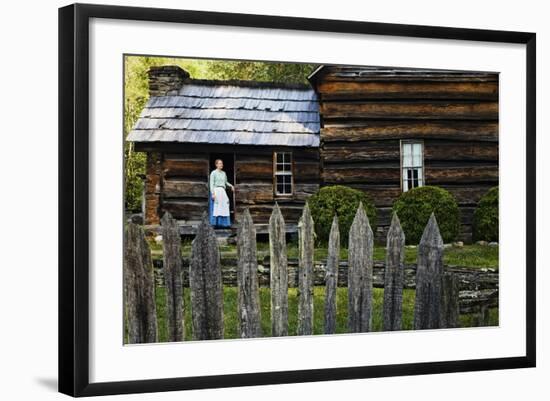 Traditional Dress, Mountain Farm Museum, Great Smoky Mountains National Park, North Carolina, USA-null-Framed Photographic Print