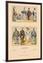 Traditional Dress of Diverse Japanese Castes-Racinet-Framed Art Print