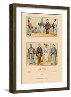 Traditional Dress of Diverse Japanese Castes-Racinet-Framed Art Print