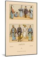 Traditional Dress of Diverse Japanese Castes-Racinet-Mounted Art Print