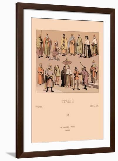 Traditional Dress of Italy-Racinet-Framed Art Print