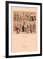 Traditional Dress of Italy-Racinet-Framed Art Print