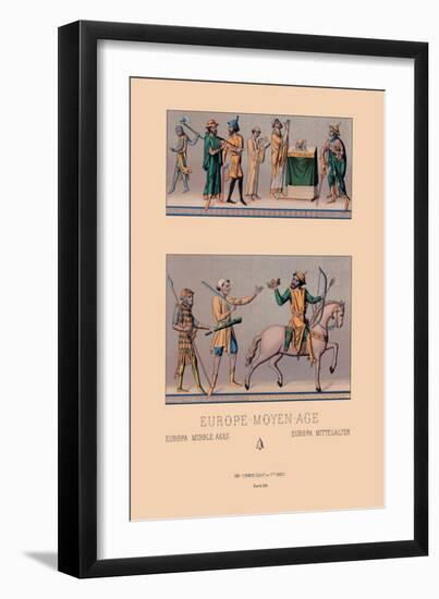 Traditional Dress of Medieval Europe-Racinet-Framed Art Print