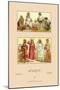 Traditional Dress of Northern Africa-Racinet-Mounted Art Print