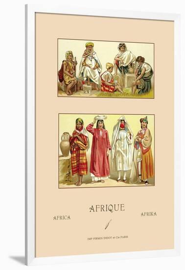 Traditional Dress of Northern Africa-Racinet-Framed Art Print