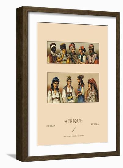 Traditional Dress of Northern Africa-Racinet-Framed Art Print