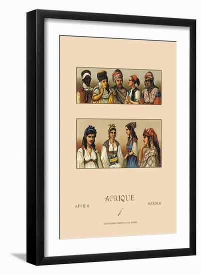 Traditional Dress of Northern Africa-Racinet-Framed Art Print