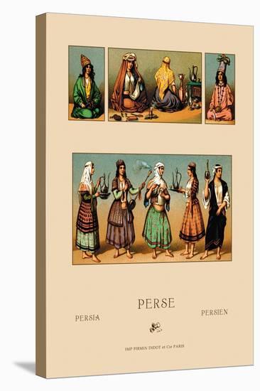 Traditional Dress of Persia-Racinet-Stretched Canvas