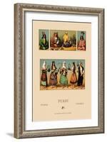 Traditional Dress of Persia-Racinet-Framed Art Print