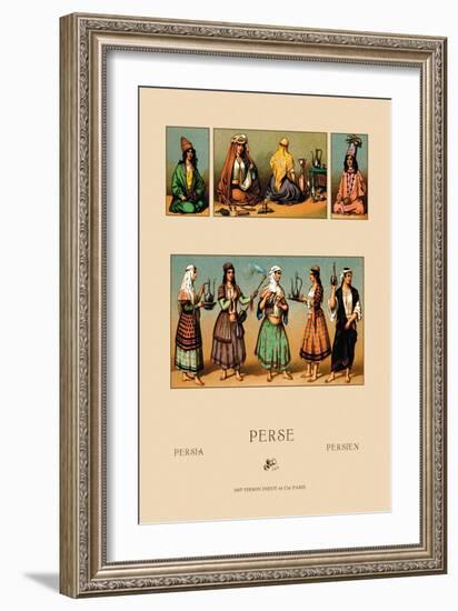 Traditional Dress of Persia-Racinet-Framed Art Print