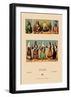 Traditional Dress of Persia-Racinet-Framed Art Print